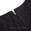 Kate Kasin Mujer 3/4 cuello de manga cuello Hips-Wrapped Negro Lace Bodycon lápiz vestido KK000506-1